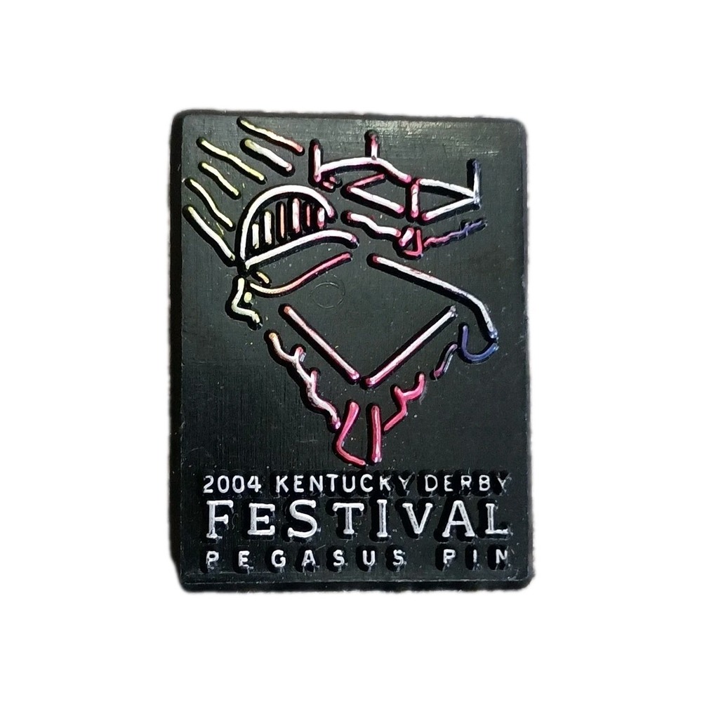 Vintage Kentucky Derby Festival 2004 Pegasus Lapel Hat Pin Pinback Tie Tac